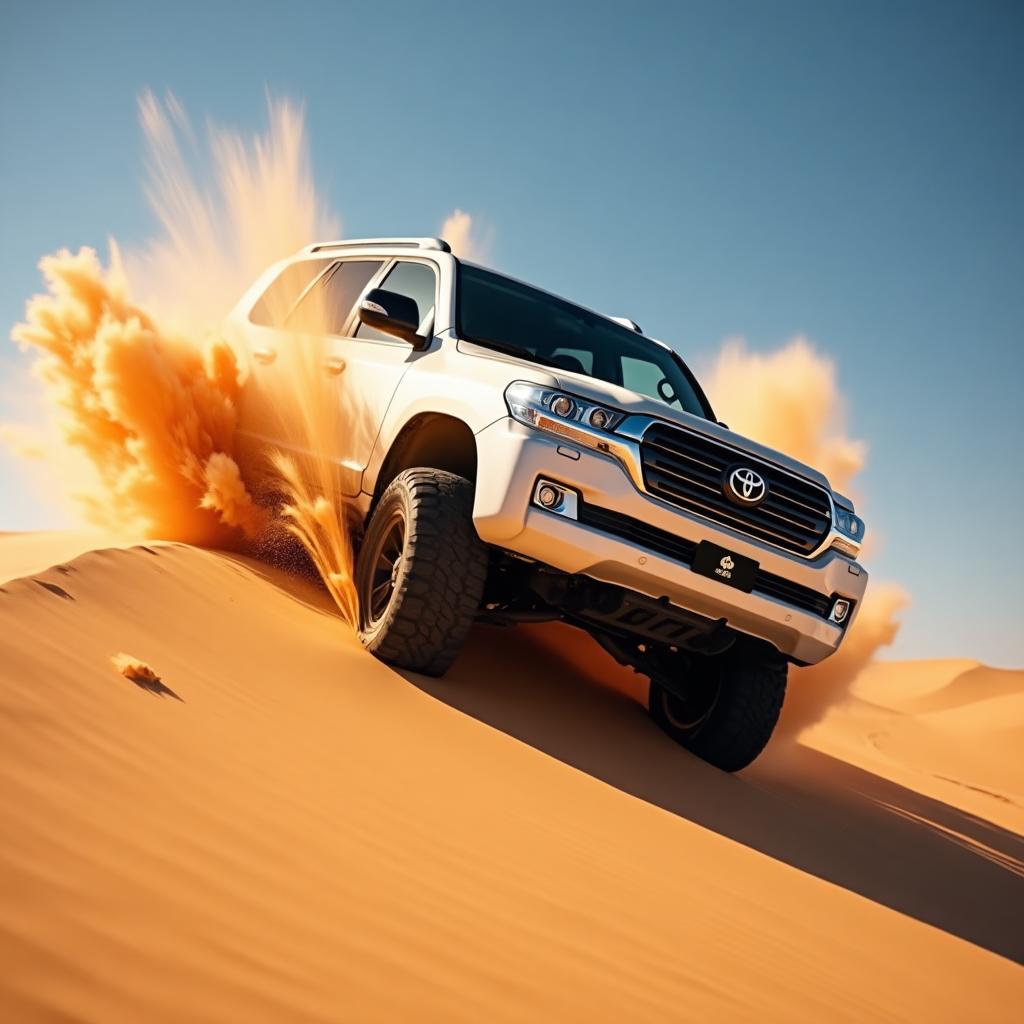 Dune bashing in Dubai desert