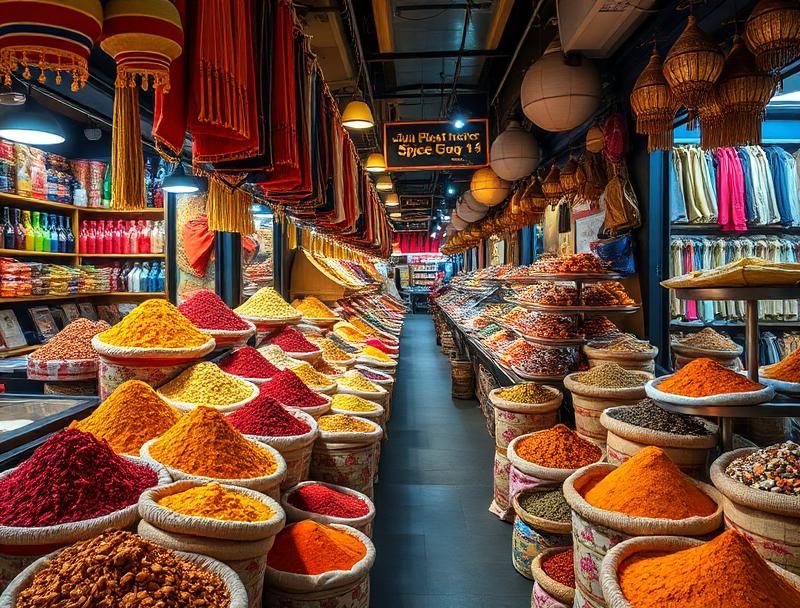 Dubai Spice Souk colorful markets