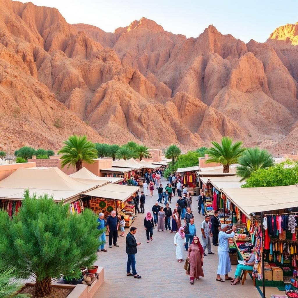 Lunch, Wadi Hub & Markets