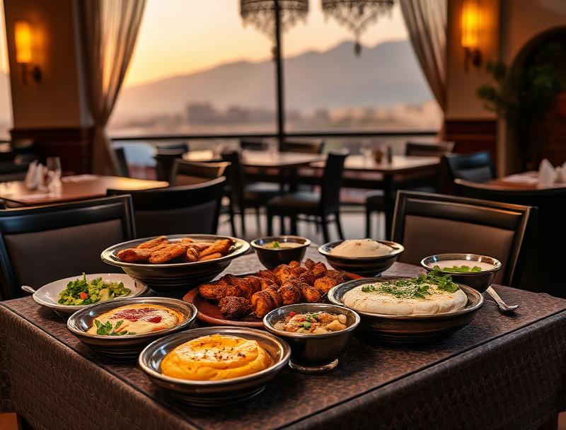 Traditional Emirati cuisine spread