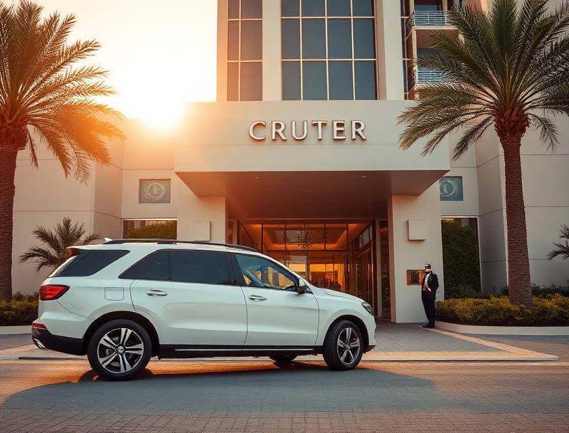 Luxury SUV hotel pickup for Khor Fakkan tour