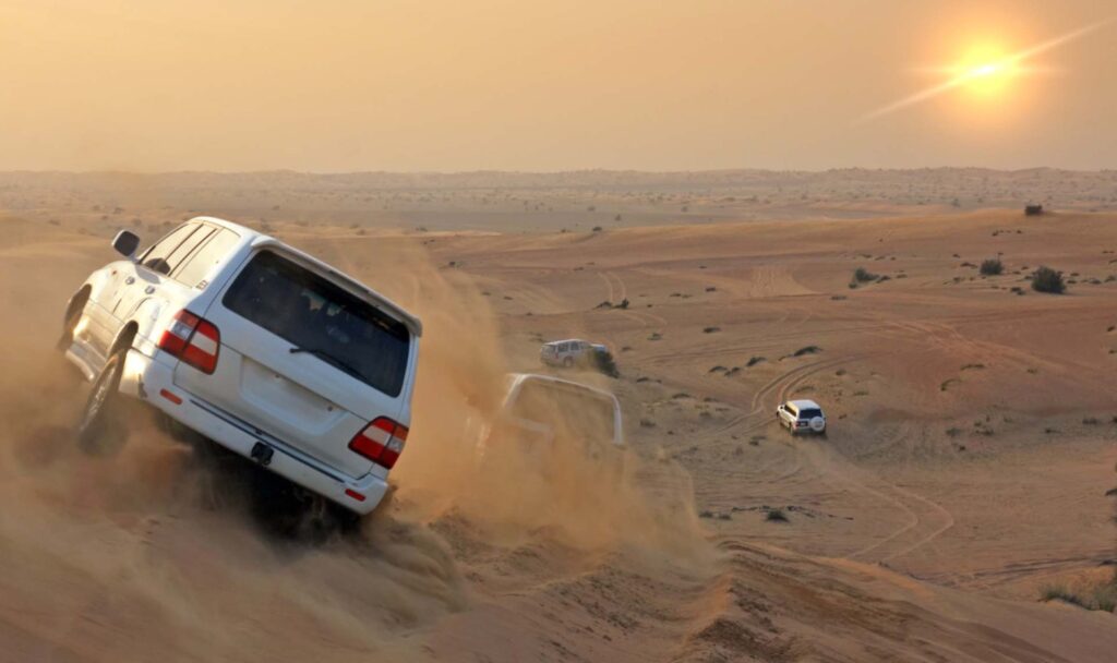 evening desert safari in Dubai