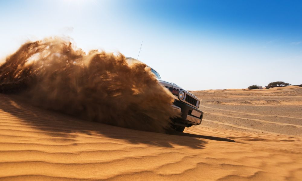 Dune bashing ride in a 4x4 vehicle