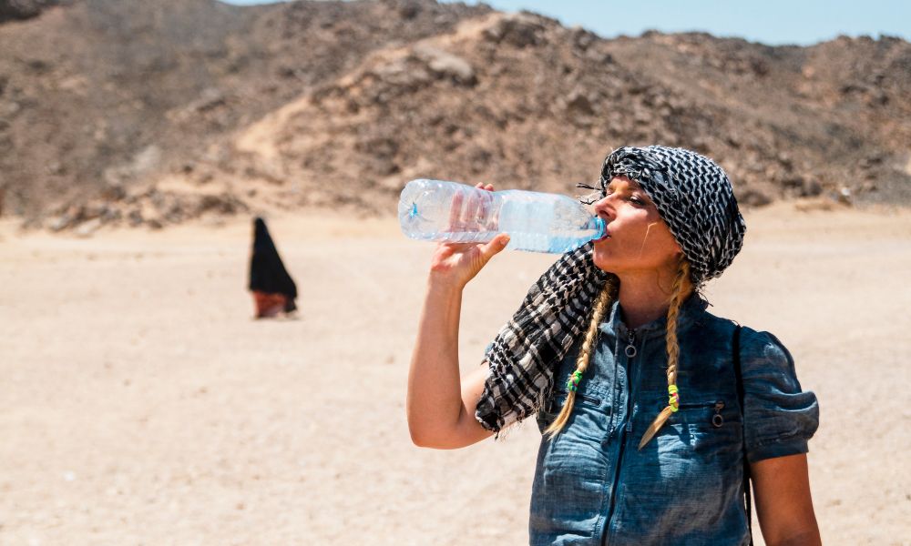 Staying hydrated in the desert